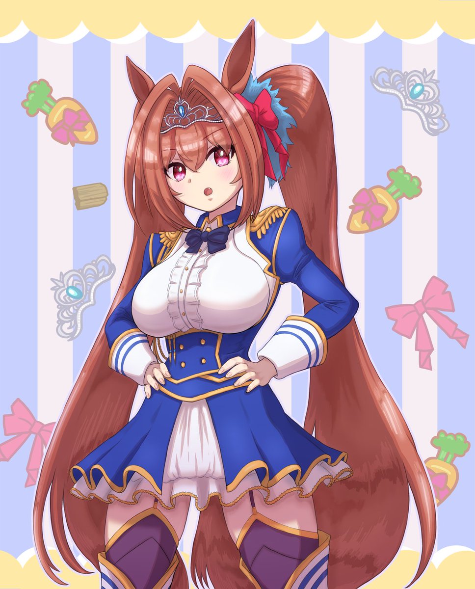 特訓メモ「二次創作キャラを描く」 ウマ娘のダイワスカーレットちゃん