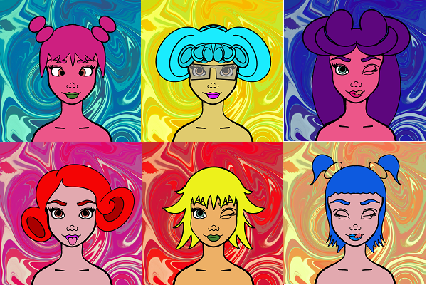 lunar_libra's tweet photo. Yesterday I uploaded my Lunar Girls collection, but they are now listed for sale on @opensea! There are 100 of these lovely ladies and I hope you enjoy them. #NFTs #OpenSeaNFT #NFTartist #nftart https://t.co/1autaO1s39 https://t.co/m80qFgPHcn