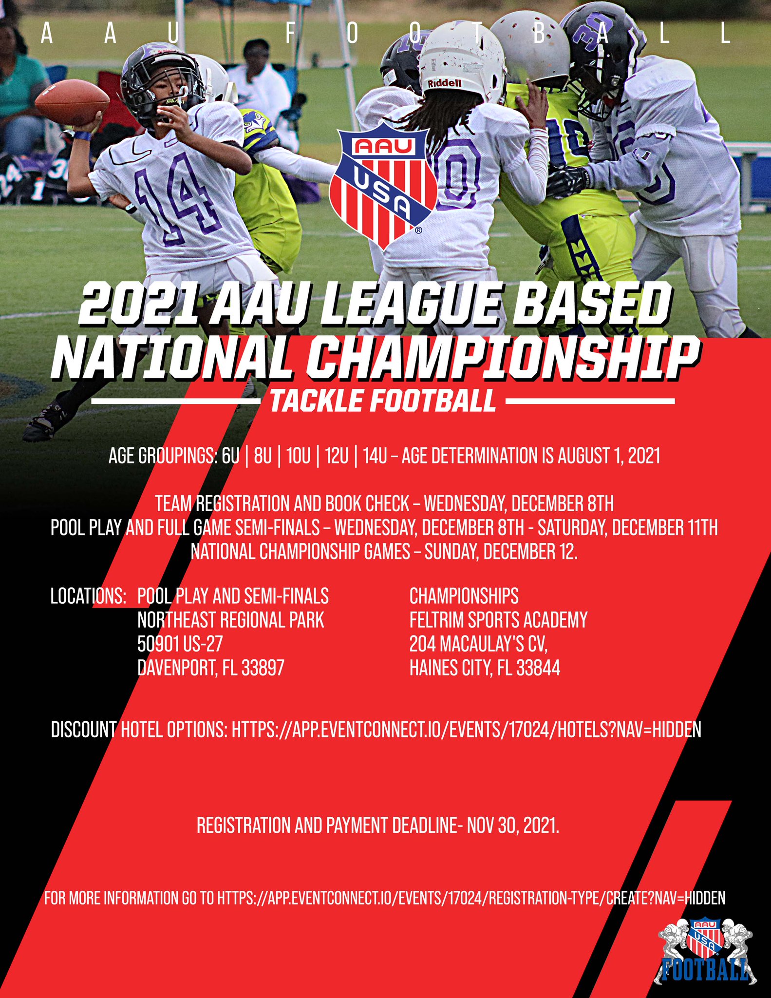 AAU Football on Twitter "AAU Football Fans! Registration for the 2021