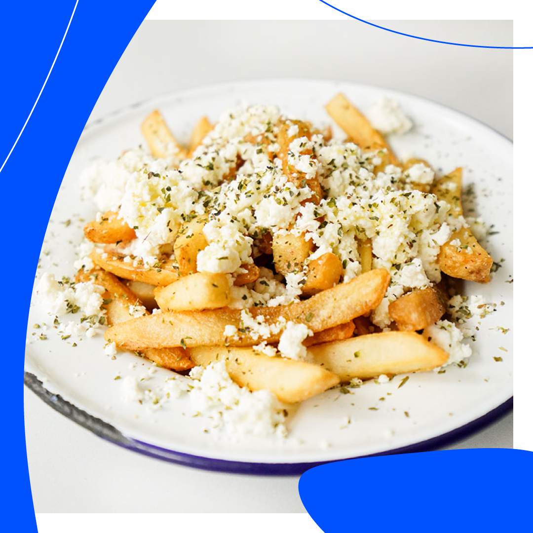 Feta goes with everything! Especially with crispy French fries 🍟
Crumbled, delicious sheep's milk Feta piled on top of crispy fries.... what could be better?
#SalonikiGreek #FreshGreekFood #Foodies
