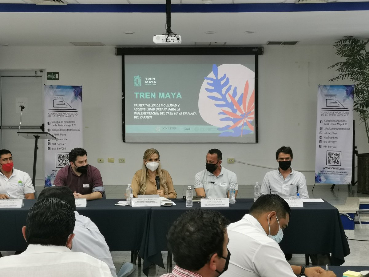 bicinetamx's tweet photo. El día de ayer participamos en el PRIMER TALLER DE MOVILIDAD Y ACCESIBILIDAD URBANA PARA LA IMPLEMENTACIÓN DEL TREN MAYA EN #PlayaDelCarmen. Mucho por hacer para la llegada de un proyecto que sin duda cambiará nuestra dinámica de movilidad en toda la zona #TrenMaya #QuintanaRoo https://t.co/mAXNjtfwwQ
