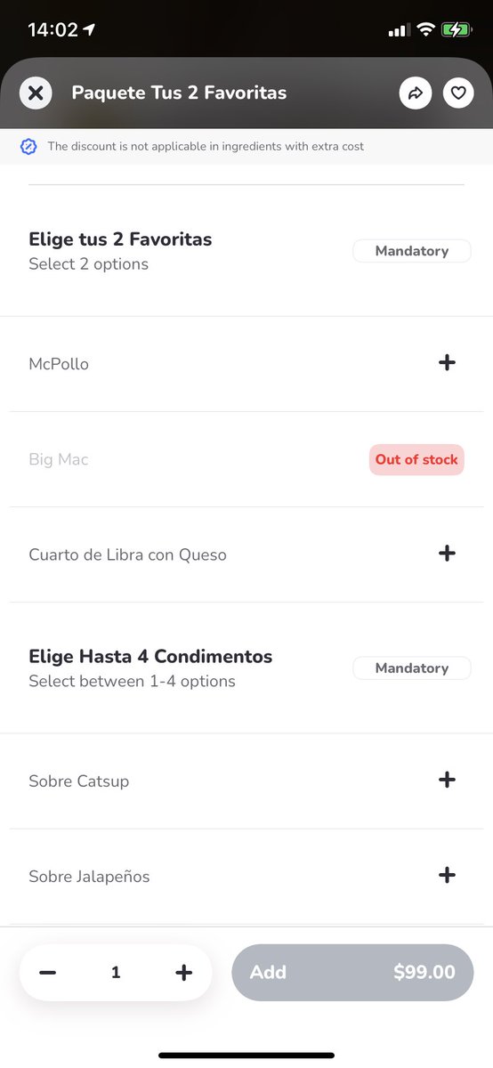 Carknerd's tweet photo. @RappiMexico siempre no Big Macs? Es verdad? https://t.co/YDCdJ0pGY6