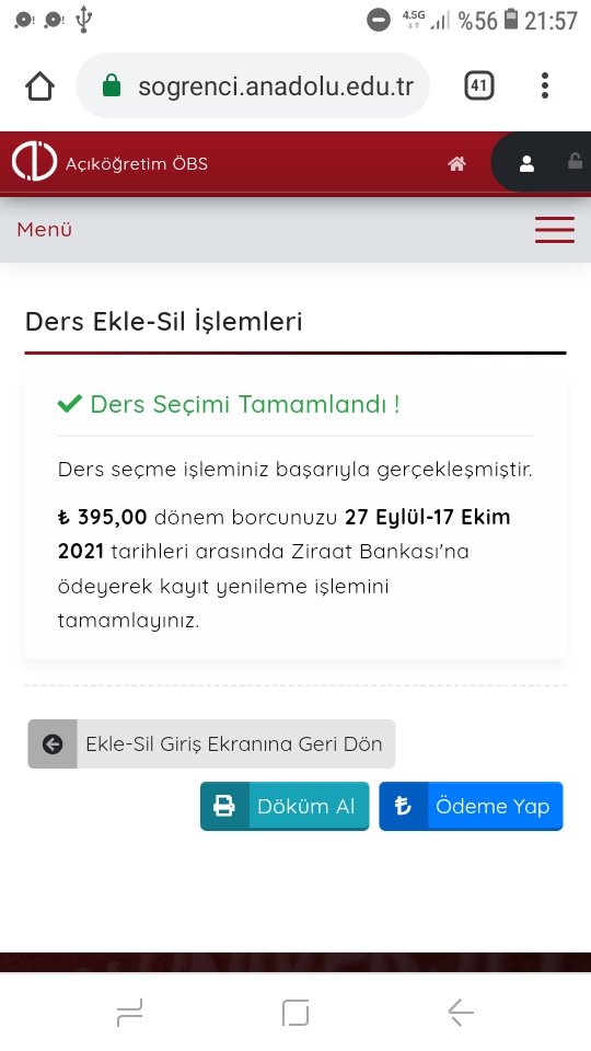 gemiciayca's tweet photo. @aofduyuru 17 Ekim yazıyor ama uzatıldı mı acaba acil cevaplar mısınız? https://t.co/jBYI02P3WP