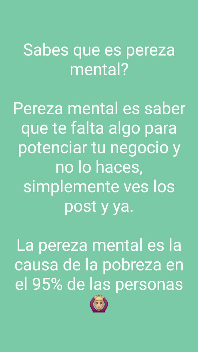 AlceoAngelini's tweet photo. Sabes que es pereza mental?
Pereza mental es saber que te falta algo para potenciar tu negocio y no lo haces, simplemente ves los post y ya.
La pereza mental es la causa de la pobreza en el 95% de las personas
🙆🏼♂️
#trustinvesting #trustercoin #ingresosoasivos #inversiones #btc https://t.co/YqY3JJ94Fl