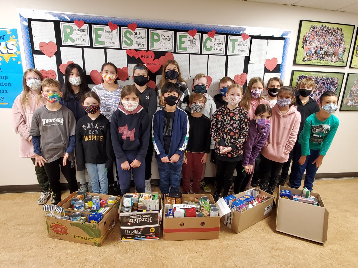 We donated 960lbs of food to the Friends in Need Food Bank #fairviewrocks