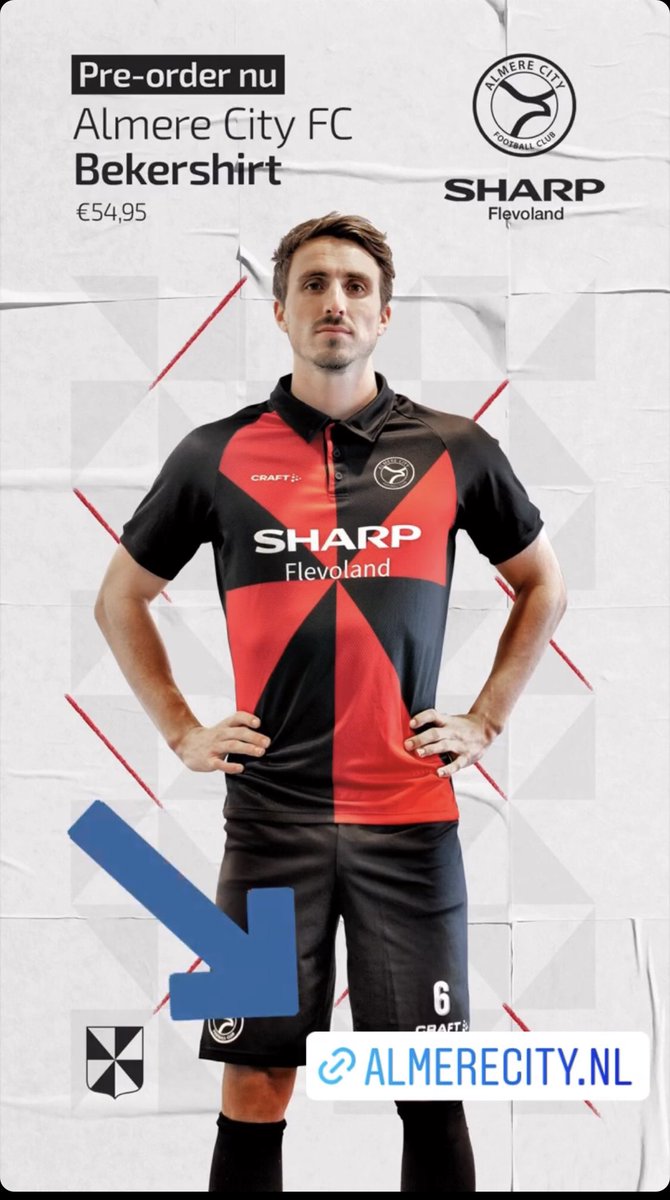 SharpBPAlmere's tweet image. Een knipoog naar de nostalgie met hoop voor de toekomst @knvbbeker_ @AlmereCityFC