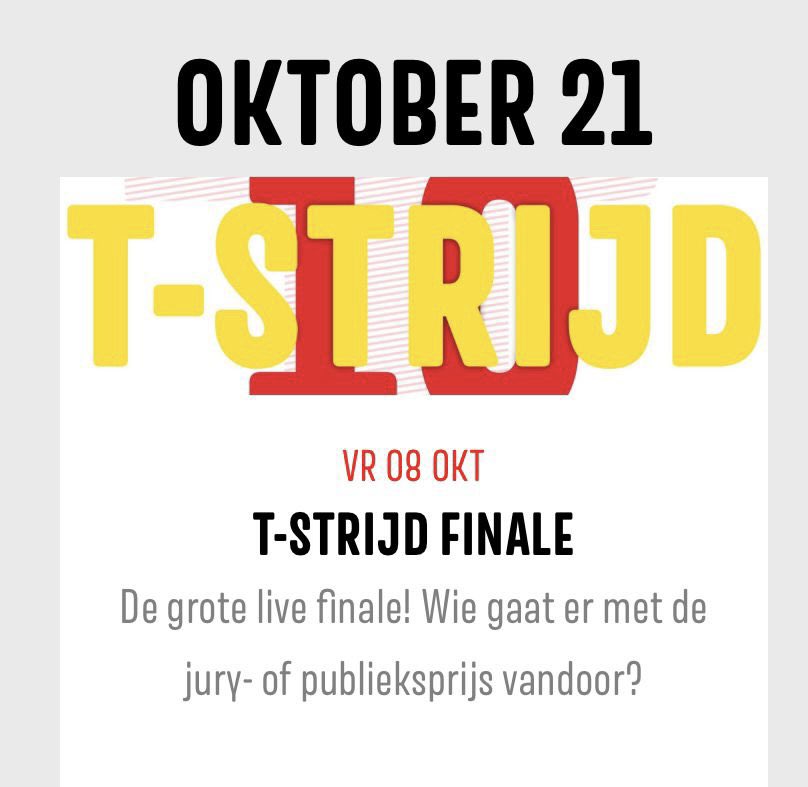 Vanaf nu 3 uur lang de T-Strijd live vanuit <a href="/GebouwT/">Gebouw-T</a> op ZuidWest FM