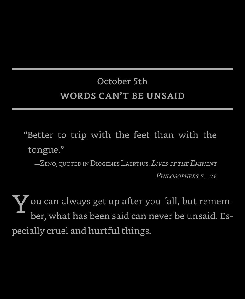 So true!!! #dailystoic #FoodForThought