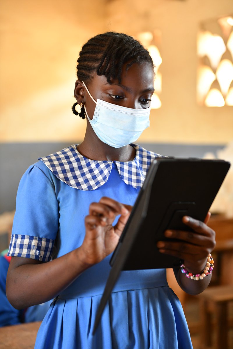 UNICEFEducation's tweet photo. While COVID-19 accelerated the use of digital platforms, millions of girls remain disconnected.

Together, let's work to bridge the digital divide so that every child has access to technology, no matter where they live. #DayOfTheGirl https://t.co/EAfFLP6hDU