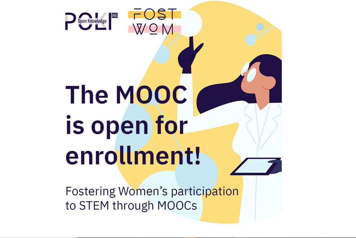 Io mi sono iscritta!
 bit.ly/3AlXaKR <a href="/FostWom/">FostWom</a>  #MOOCs  #STEM #gendergap