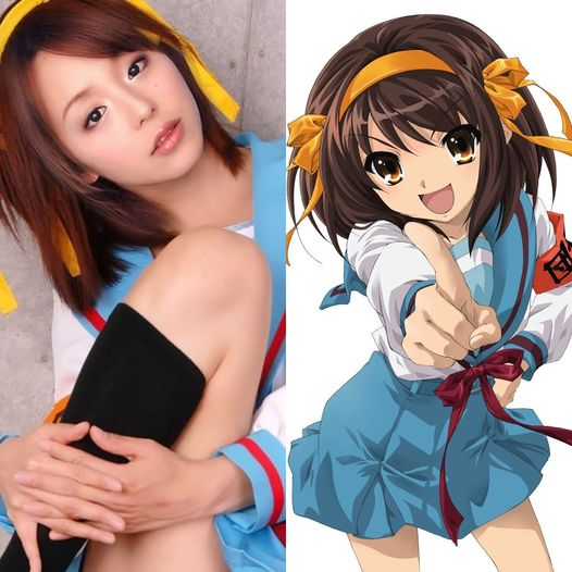 Happy Birthday to both Haruhi Suzumiya and her voice actress Aya Hirano!! 