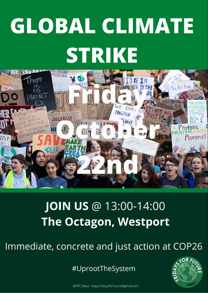 FFF_Mayo's tweet photo. Only two weeks until Friday the 22nd! #UprootTheSystem https://t.co/awm5k7L0eX