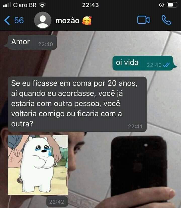 a prova que mulher não pode ver homem em paz