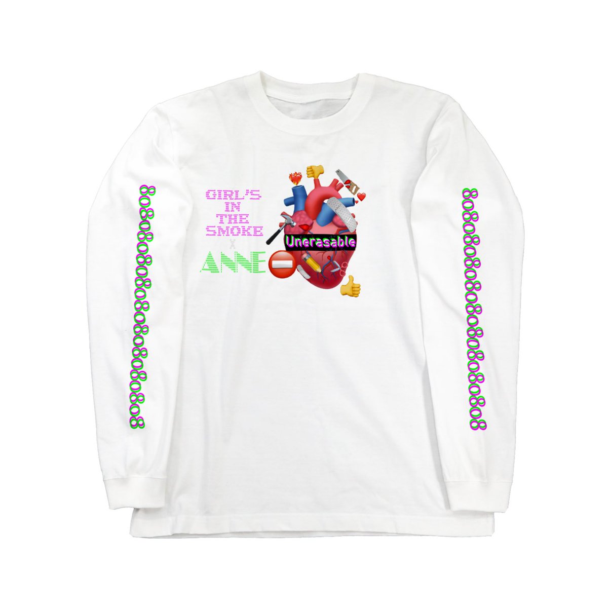 GirlsInTheSmok1's tweet photo. ANNEさんとのコラボ記念して、「Unerasable」グッズ作りました🥰
プロフリンクのSuzuriから見ることができますので、ぜひ見てみてください！
曲の方もよろしくね😏 

Unerasable（Lyric Video）ft. ANNE｜by GIRL'S IN THE SMOKE https://t.co/lM1kFsK69G https://t.co/V71qoKJOLW