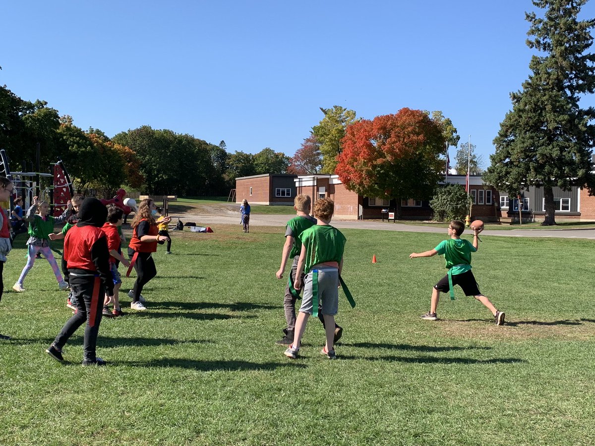 What a perfect fall day for our class flag football tournament! <a href="/QueenE_PS/">QueenElizabethPS</a>