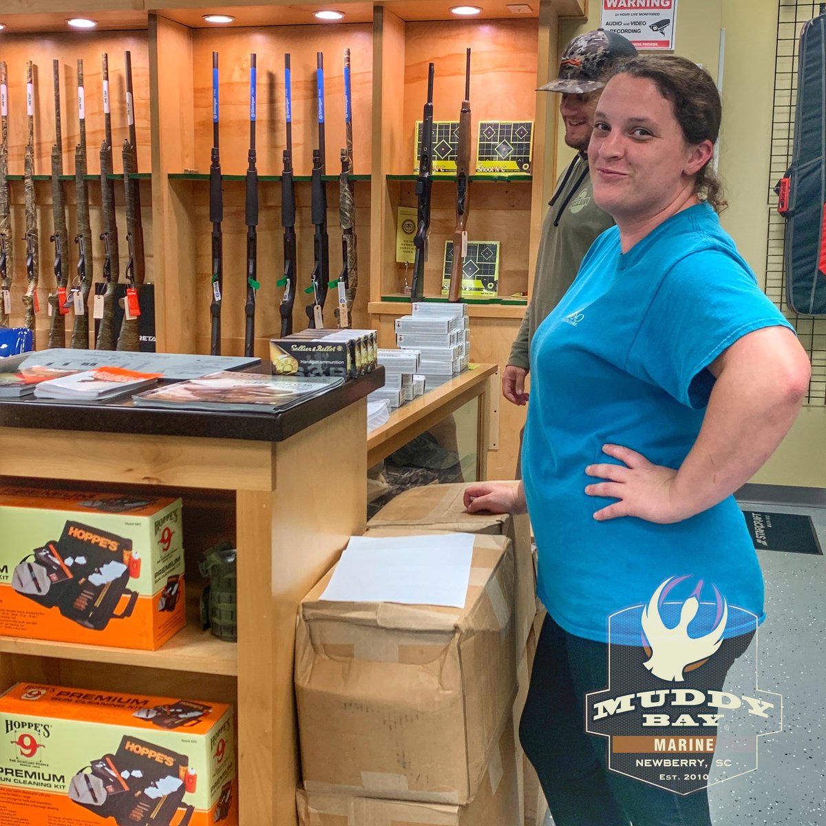 MuddyBayMarine's tweet photo. Ready for fun this weekend! A pallet of 9mm 115gr FMJ just delivered. Come by the MUDDY BAY® ARMORY & stock up while they last. #letstakeitoutside
.
#muddybay
#5starcertified
#duckmark
#muddybaymarine
#muddybayoutfitters
#rangesouth #muddybayarmory
#timberstorm https://t.co/IEp0gXVj7e