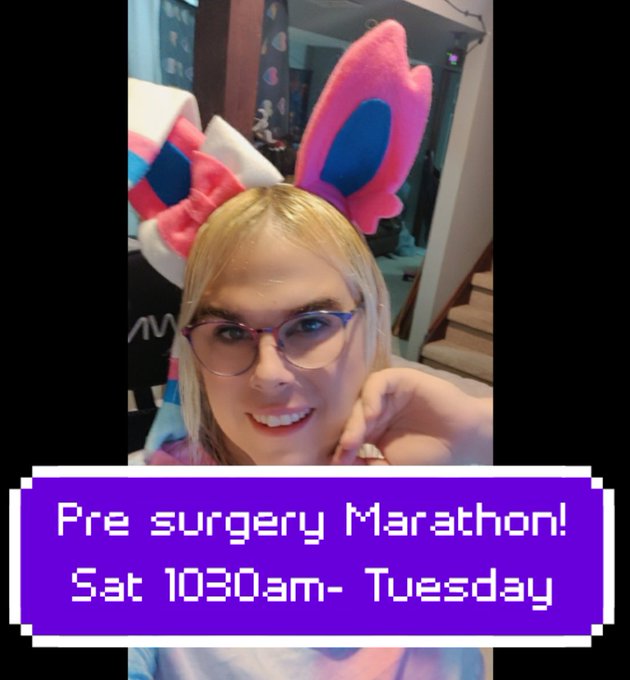 I have been off streaming for the past month to set up all my surgery things. Blood work, many appointments