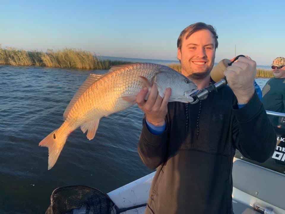 InShoreFishnJou's tweet photo. dufrenesguide: A good bite,and they boated some bigger #redfish today. #DufrenesGuideService #MinnKota 
#Humminbird 
#Talon 
#Raptor
#Solix 
#OPTIMAbatteries
#OPTIMAbattery
#Breakline
#BomberLures #PennFishing #BerkleyFishing
#Seatow
#MinnKotaPro
#Hummin… https://t.co/rrS5MFTphI