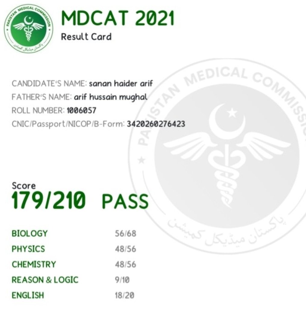 arif_sanan's tweet photo. Did just my result increased from 168 to 179 or everyone's?
#MDCATstudentsontheroads 
#MdcatStudentsMarchGujranwala 
#MDcatStudentsWantsJustice https://t.co/O16FTQcDcZ