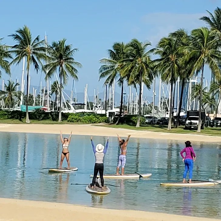 jlc123456's tweet photo. We love morning 'hikes' around #Waikiki We observe daily life of locals & visitors. Favs include fishing at the Ali Wai Marina. #surfing, #floatyoga @hiltonhawaiian hanging out @halekoahotel pool or just having family beach time in #AlaMoanaPark! #another6mileday 🚶♂️🚶♀️#activelife https://t.co/iTV3FDjNwq