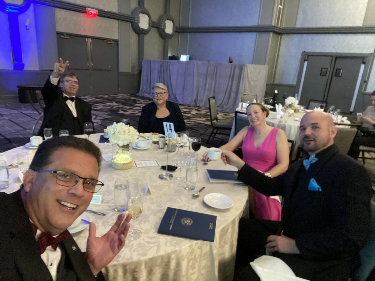 DavidHudzick's tweet photo. @NAESP #naespNDP #table14 great night with good new  friends! https://t.co/QdzqK5zDyk