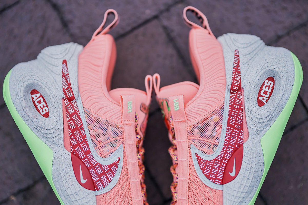 SoleSavy's tweet photo. Ahead of Game 5 of the #WNBA Semifinals, we get a detailed look at @_ajawilson22 Nike Cosmic Unity "ACES" 👀 

Learn more: https://t.co/C7bdwWo2Nx https://t.co/sLbBzvJbDg