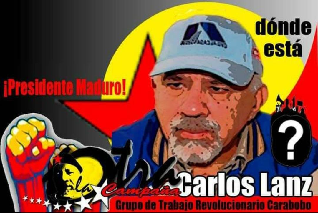 Hoy es Carlos Lanz, mañana puede ser cualquiera de nosotros.
Basta de silencio e impunidad.
¡Exigimos que nuestro profesor aparezca sano y salvo! 
¡Qué paguen con cárcel los responsables! 🚩
¿Dónde está #CarlosLanz?
#PresidenteDóndeEstáCarlosLanz
#8Octubre