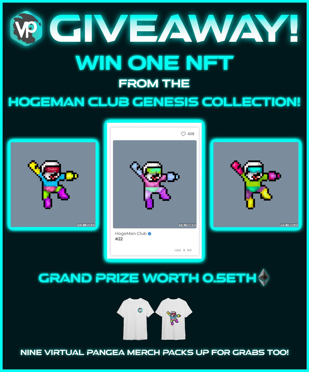 VirtualPangea's tweet photo. @virtualpangea is giving away one of the HOGEMAN CLUB NFTS 🚀

HOW TO ENTER:
✔️ Follow Virtual Pangea on IG:
https://t.co/cJrCLKXNu5
✔️ RT &amp; Follow @VirtualPangea on Twitter
✔️ Follow the 3 easy steps below:
https://t.co/zJVOwKj1qt https://t.co/EOlUYcGhT9