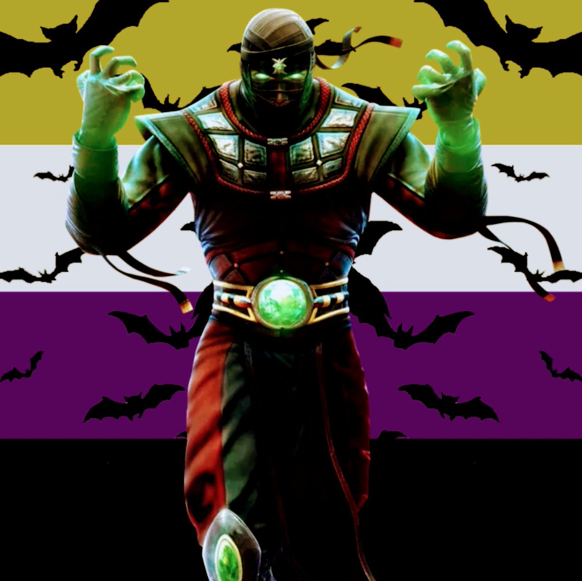 Random_Human333's tweet photo. 🧡🖤❤️Spooky Ermac❤️🖤🧡
#MortalKombat #mk #mortalkombat9 #mk9 #mortalkombatx #mkx #ermac #mkermac #HappyHalloween #nonbinary #headcanon #edit https://t.co/lNfIjjPu2M
