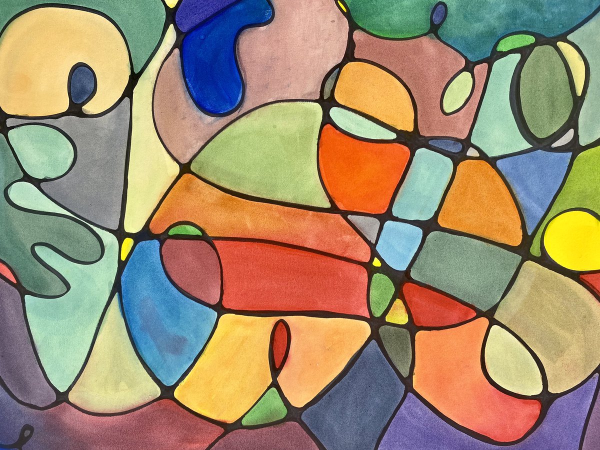 lkhannon32's tweet photo. 6th-8th graders at SCMS created Neurographic paintings which help transform inner stresses into calm and peaceful images. #scmsrocks #neurographicart #middleschoolart @MrDomagalski @bradrobb https://t.co/VjUhENLn8X