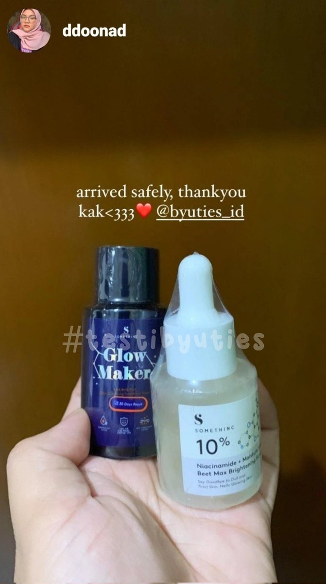 byuties_id's tweet photo. Thankyou for order 🥰 #testibyuties https://t.co/JusEuFyasH