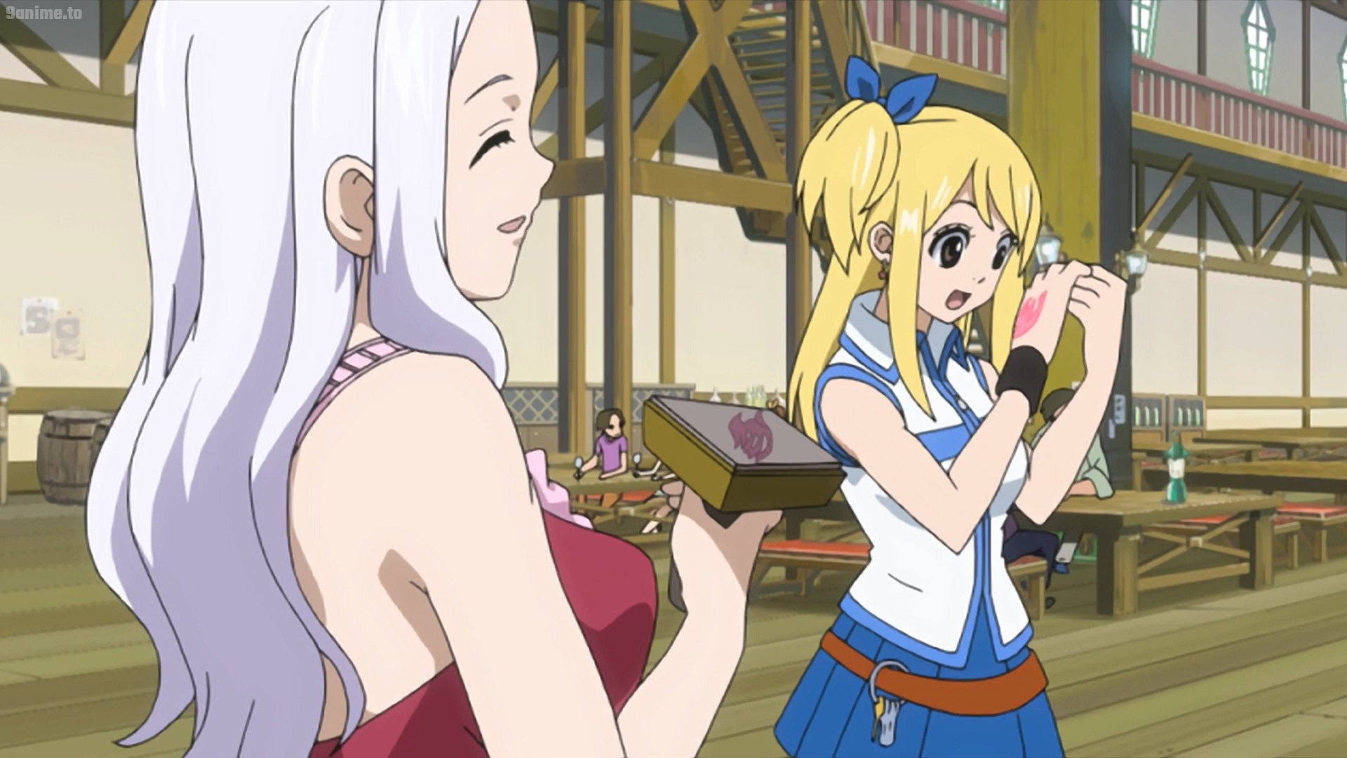 Daily Mirajane Mirajane Stamping The Fairy Tail Logo On Lucy S Hand Such A Heartwarming Scene T Co Lbthbx6nqj Twitter
