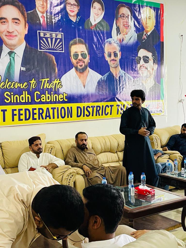 psfmansoor's tweet photo. Meeting of Hyderabad &amp; Mirpurkhas division held at Keenjhar Lake Thatta was chaired by Co-ordinator to chairman PPP, @MirSohrab. Regarding 17th Oct " Shuhda-e-Karsaz " Jalsa,reorganisation of PSF in educational institutions,struggle for restoration of student unions&amp;other issues. https://t.co/AwFmbSUdTw