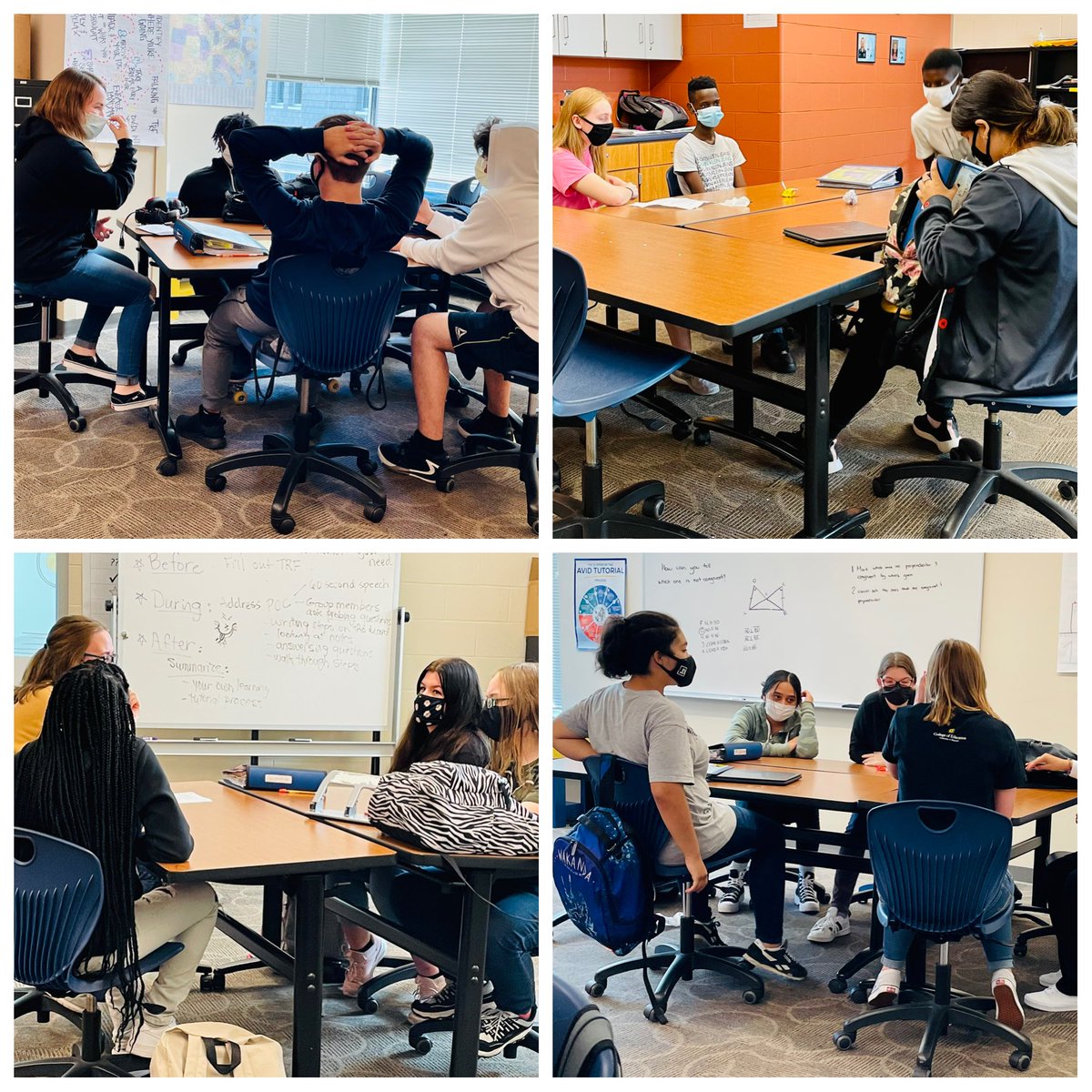 lynnahagen's tweet photo. Meeting our fabulous @mizzoubridge mentors today! #AVID10 #Spartan_Strong 💛💙@BattleAVID @CPSAVID https://t.co/gIjOk946Mj
