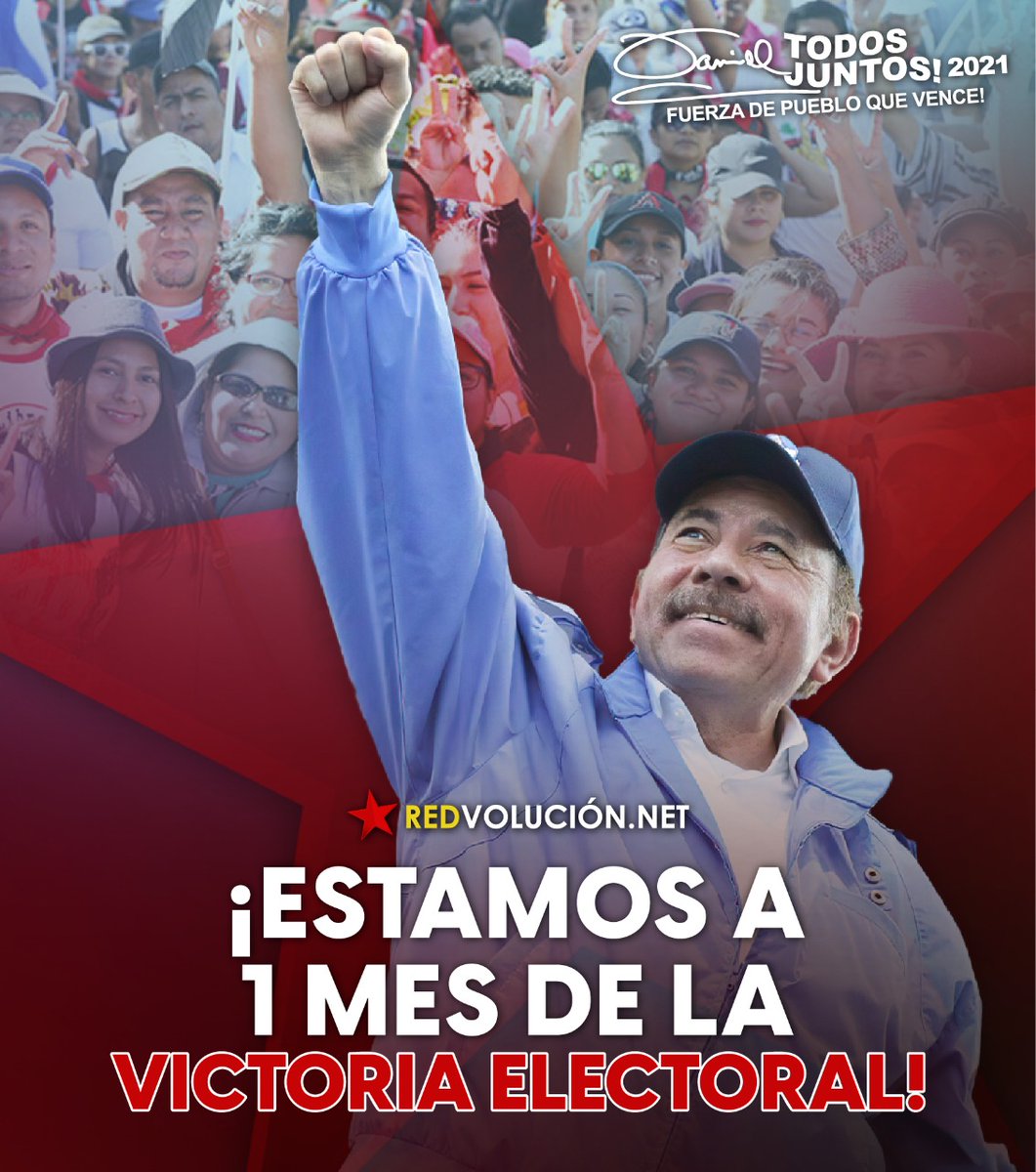 #ElPuebloPresidente A un mes de la gran victoria electoral, la victoria del pueblo Nicaragüense 
#UnidadParaLaProsperidad 
#TodosJuntosVamosAdelante 
#Nicaragua @CTipitapa @Majatriz @LaureanoOrtegaM @MamiSandinista @mijamart88 @nica_rojaynegra @AdelanteSiempr4 @ClsNicaragua