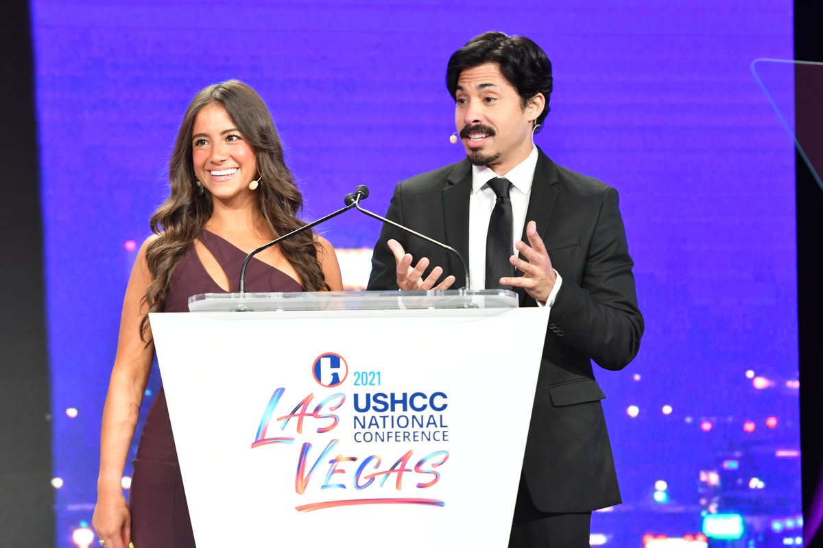 UnicoComm's tweet photo. #USHCCLasVegas2021 was a whirlwind of empowering dialogue, networking opportunities, and presentations by Latino business leaders, corporate execs, and international trade experts affiliated with Hispanic Chambers of Commerce across the country. Viva Las Vegas! #UnicoComm @USHCC https://t.co/AYSiCd81gc