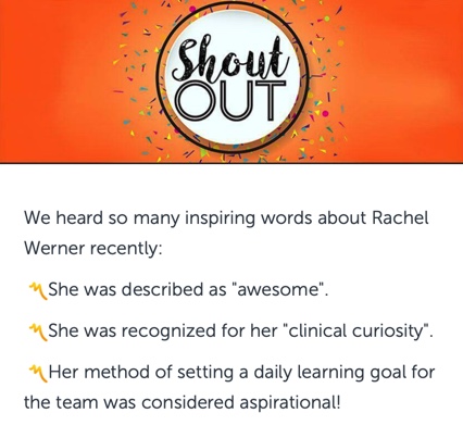 LeighEckMD's tweet photo. 👏👏👏:  The best part of our work is celebrating others.  @rjwerner432 @MarieBrubacher @lauraathomas @KUIMchiefs @KUMC_GME https://t.co/wWyuh6KLt8
