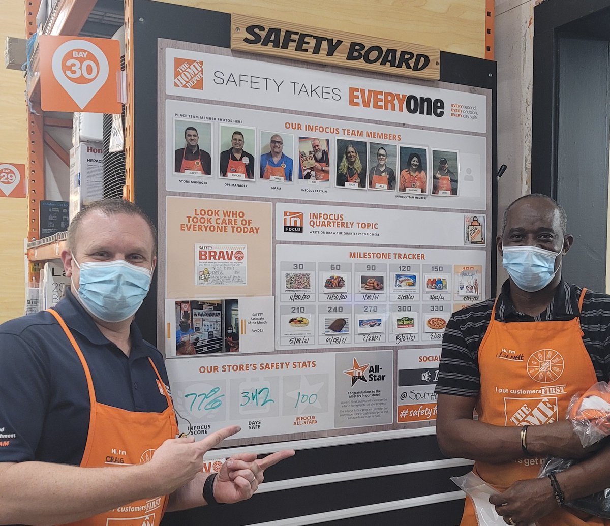 Budkeywest's tweet image. Give a shout out to Bennet for being selected our SAFETY BRAVO associate of the month! Great job  Bennet! @AHusenaj @D12Roman @CraigHD6328 @HeldieRodriguez @thdkwalk #whyiworksafe #club365