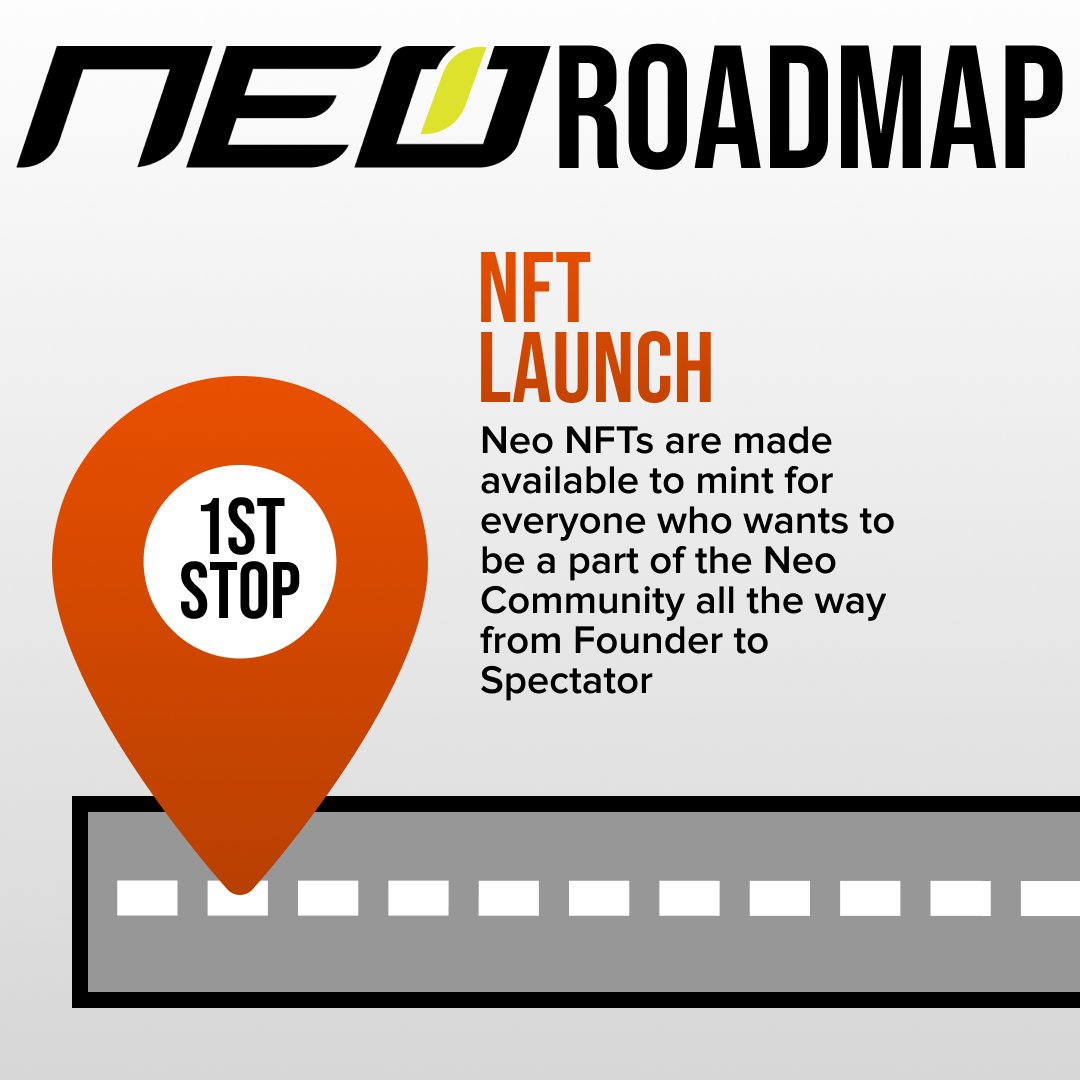 NeoCollectibles's tweet photo. Roadmap Stop 1🚧 
-
The first stop on our #roadmap is the release of our NFTs to the community!
-
#NFT #Motorcycles #neoNFT https://t.co/VMYhAgyaaS
