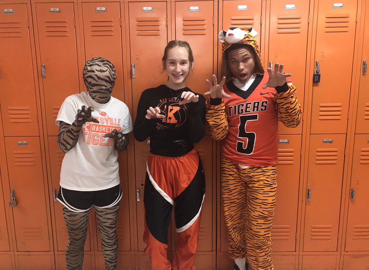 KHSPawPrint's tweet photo. Spirit Day 5: TIGER PRIDE!! https://t.co/5RScOOXQbj