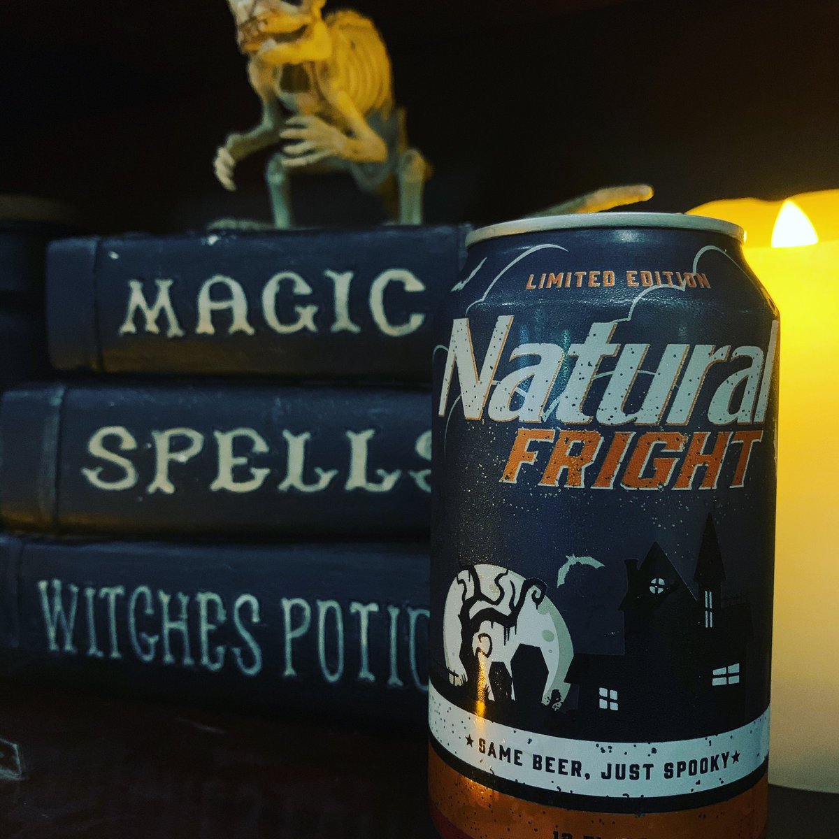 A cold breeze in the night could be a spirit moving slowly past you.....or it could simply be someone opening up the fridge to grab another Natural Light <a href="/naturallight/">Natural Light</a> 👻🎃🍺 
#NaturalFrightFridays #SpookyBeer #Halloween