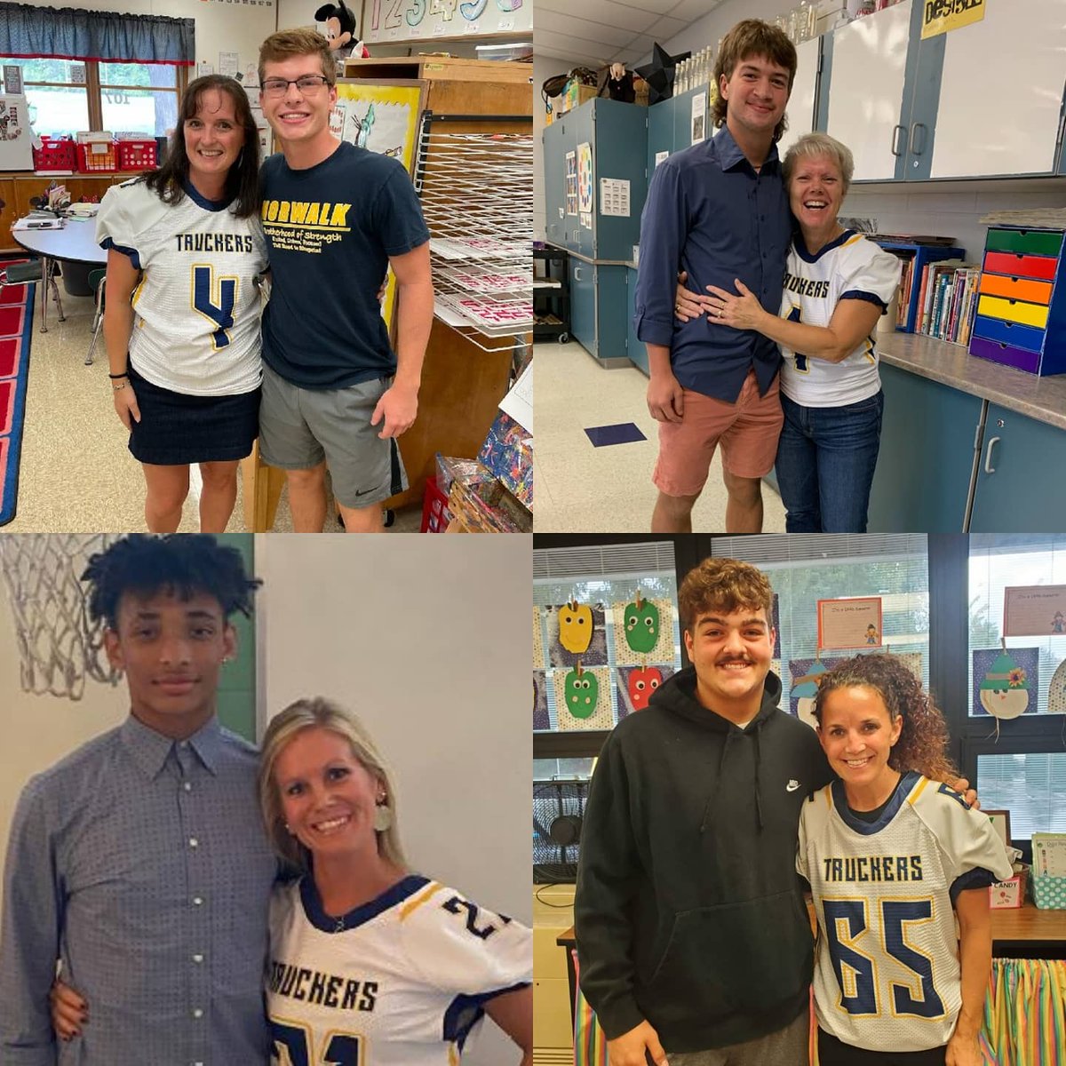 foxtodd77's tweet photo. Today, we had players select inspirational teachers from their years in school. The impact of teachers go well beyond the classroom. Football is far beyond games. We appreciate you! @NHSTruckers #brotherhoodofstrength  #integrityistaught https://t.co/PJWELOzZna