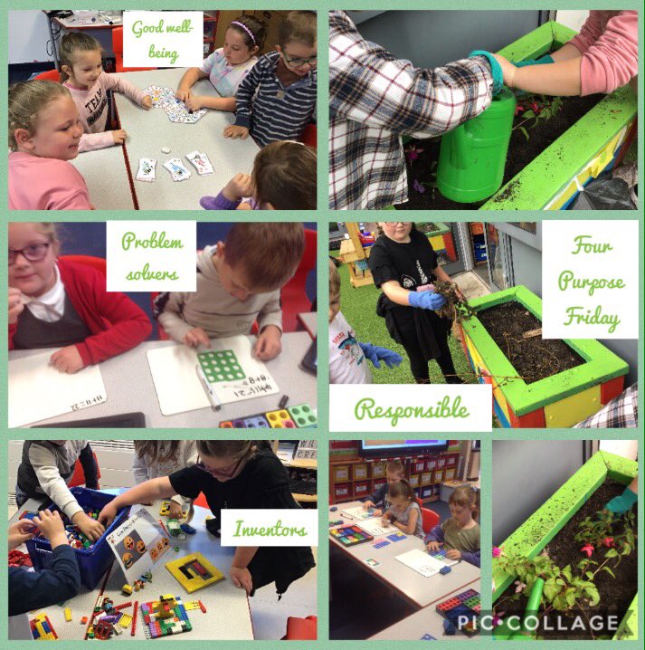 yr2PDCS's tweet photo. Da iawn Blwyddyn 2 on completing all the challenges during our Four Purpose Friday. It was great to see the children being both responsible for their environment and their own well being. These challenges also saw them being great inventors and problem solvers.
#HeadPdcs https://t.co/2ZB5AINTJ4