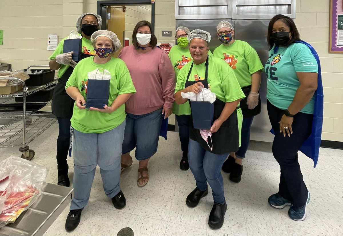 Today we are celebrating National School Lunch week, since next week is Fall Break.  We can't thank these ladies enough for all they do for our students!  They work so hard and serve breakfast and lunch daily with a smile!  Thanks for everything!!! <a href="/FHES_TWEET/">Flint Hill Wolf Pack</a> #NCSSBeTheBest