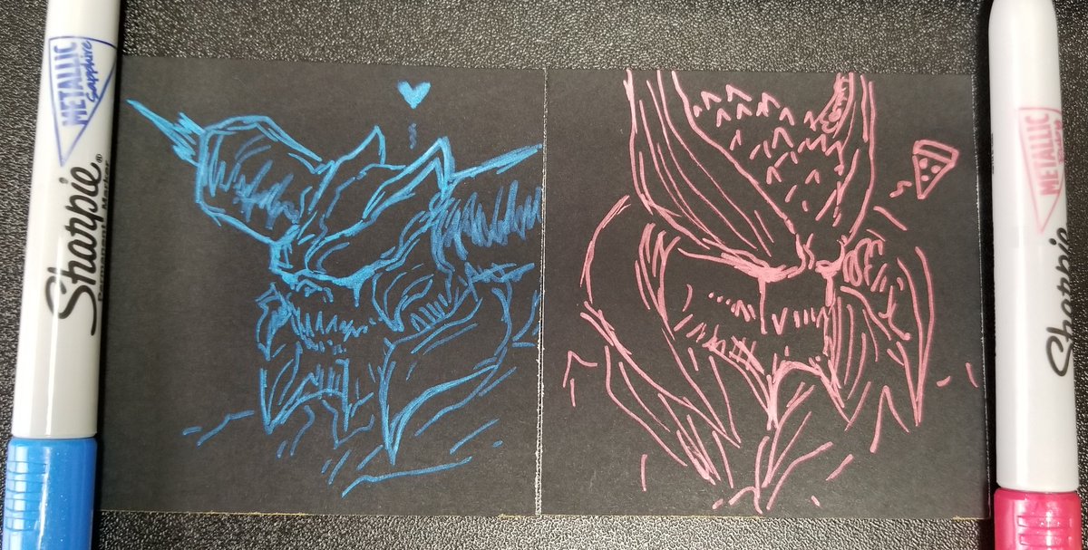 ShinFuranSan's tweet photo. 5 more mins till I leave work and go hoooomeeeeeee!!!
#stickynoteart #Vergil #Dante #SinDT #MetallicSharpie https://t.co/zS6WYCrO5R
