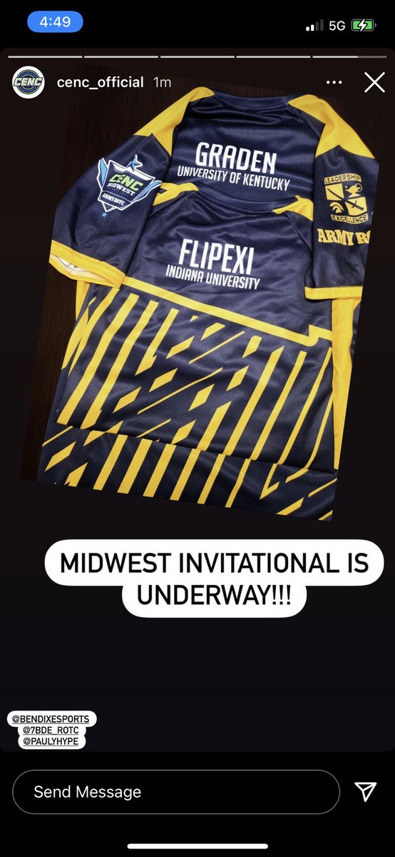 gradenknapp's tweet photo. Excited for CENC Midwest Invitational this weekend! @CENC_Official https://t.co/HUalgqByY9