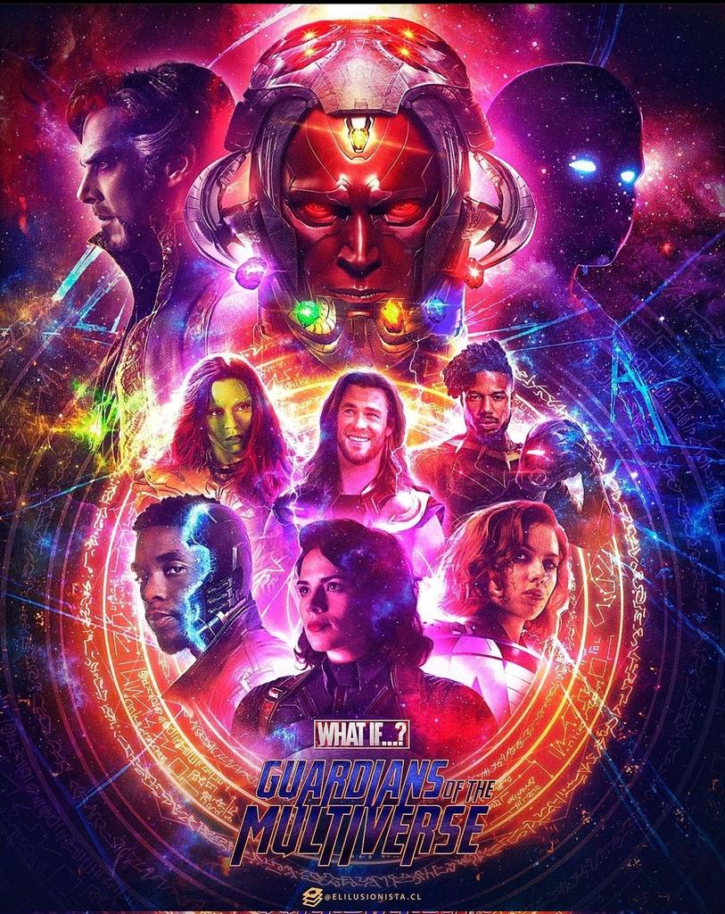 elvlogdejacko's tweet photo. Gran final el de #whatif quedé muy satisfecho en términos generales, y gran póster Fan Made de @elilusionistacl #guardianesdelmultiverso https://t.co/0POvAk7hkS