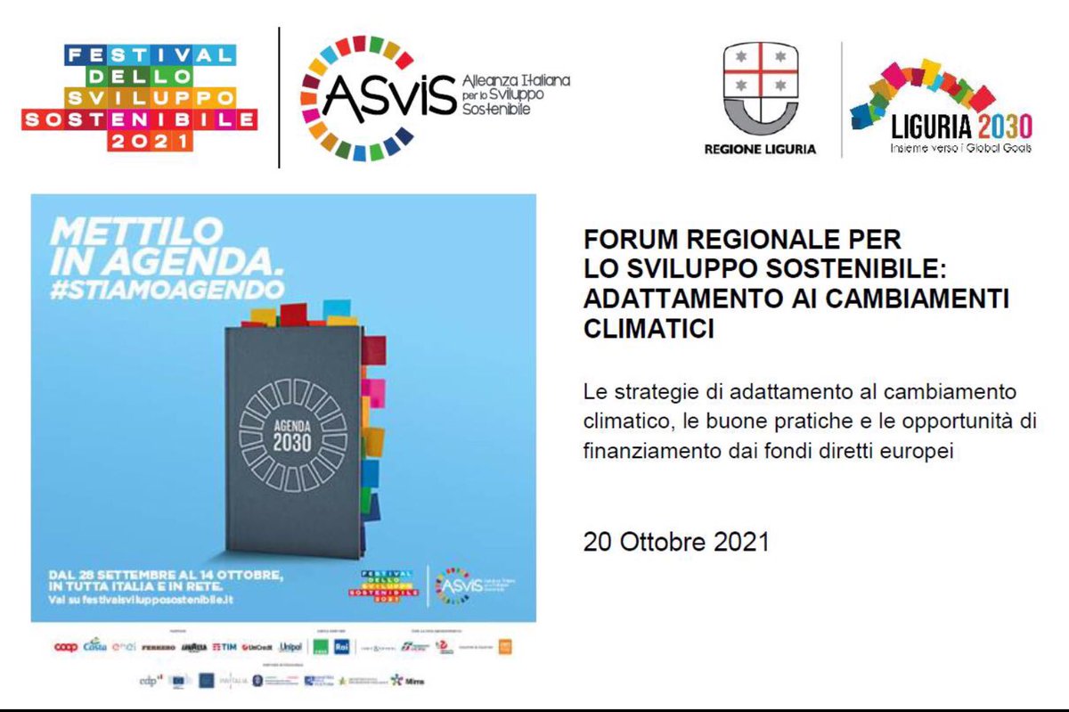 #asvis <a href="/ansa_liguria/">ANSA Liguria</a> <a href="/LiguriaDiscover/">Discover Liguria</a> #liguria2030 #liguria