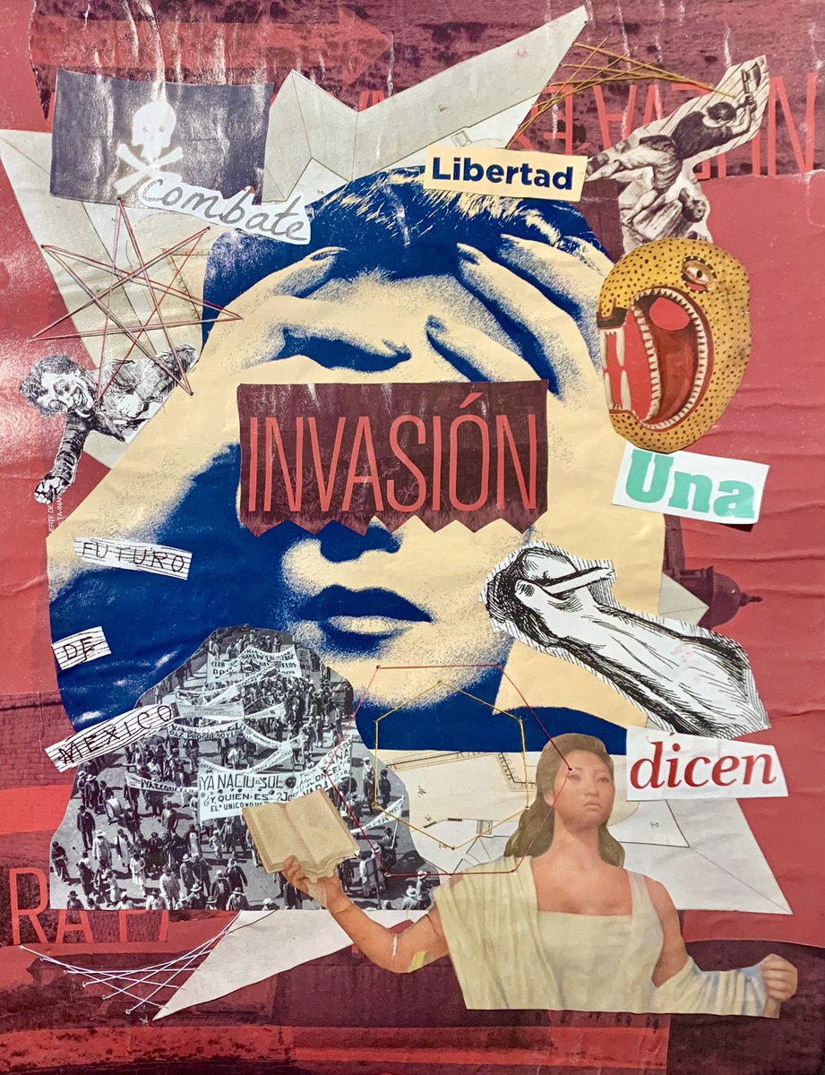 marmogart's tweet photo. INVASIÓN: la lucha de las mujeres en México

Collage y técnica de bordado sobre papel https://t.co/9BWIPXEUeY