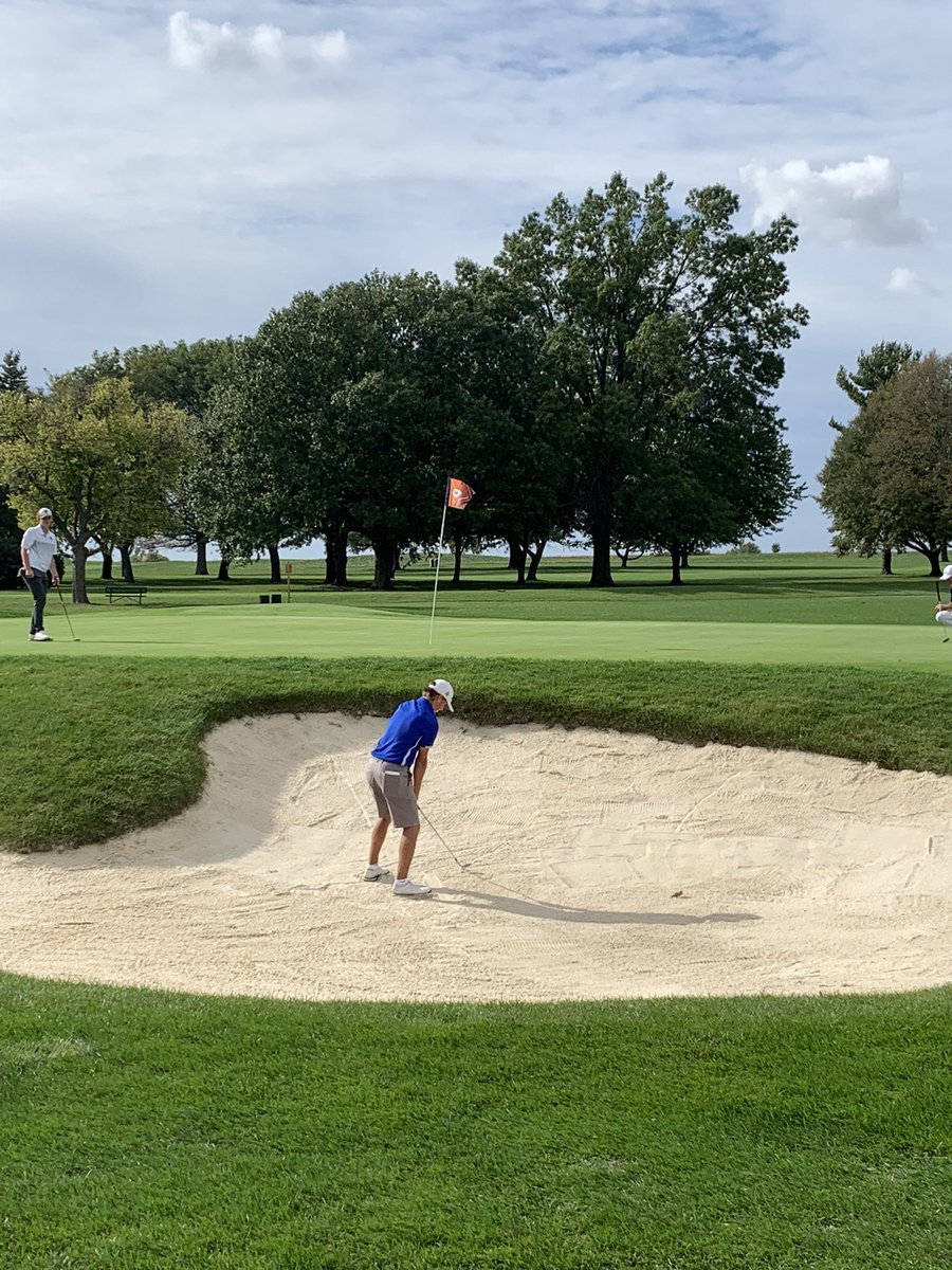MFHSgolf's tweet photo. What a first day for Tyler Davis!  He finished with a +3 74. https://t.co/0flH16xOH6